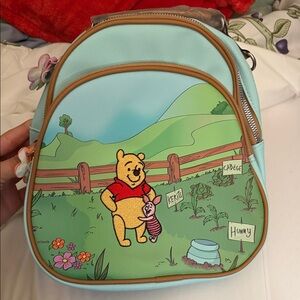 Disney Winnie the Pooh Backpack - Light Blue and Tan